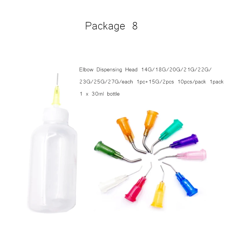 Syrup Dispenser 10 Types Dispensers Applicator Bottles/Syringes Set for DIY Quilling Acrylic Painting Oiler Bottle Craft Artwork Hobbies