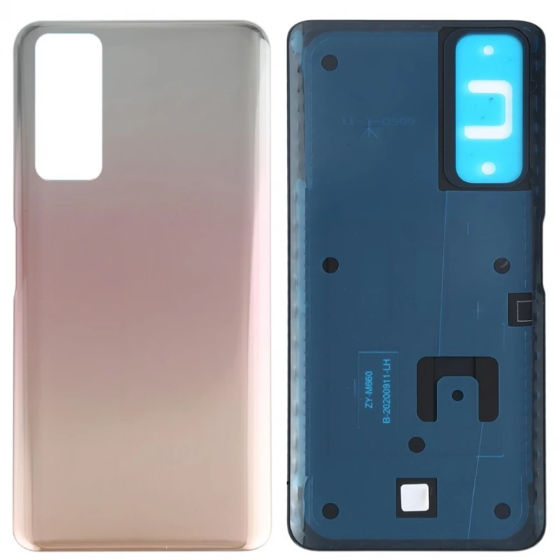 Coperchio Batteria Per Huawei P Smart 2021 Sostituzione Posteriore Gold Gold Crystal # Huawei P Smart 2021 (Peppa-L02B, Peppa-L22B, Peppa-L22B)