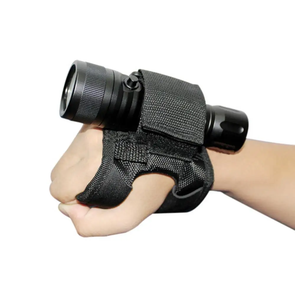 Outdoor Underwater Scuba Diving LED Torch Flashlight Holder Hands Free Glove Hand Arm Mount Wrist Strap Glove Diving Gloves lt4 aluminium foot pedal foot switch spot welding switch tig torch free your hand