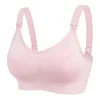 High-end open-top wide strap non-slip breastfeeding bra Feeding large cup push-up anti-sagging maternity underwear 4