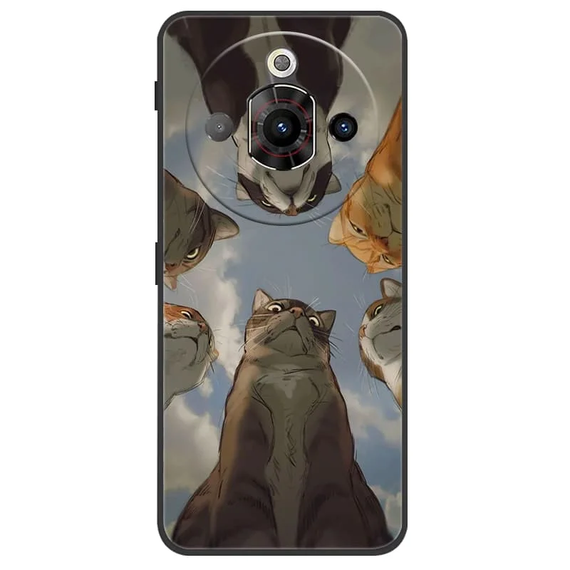 Cute Fashion Black Silicone Soft Phone Case - Shockproof Back Cover Shell