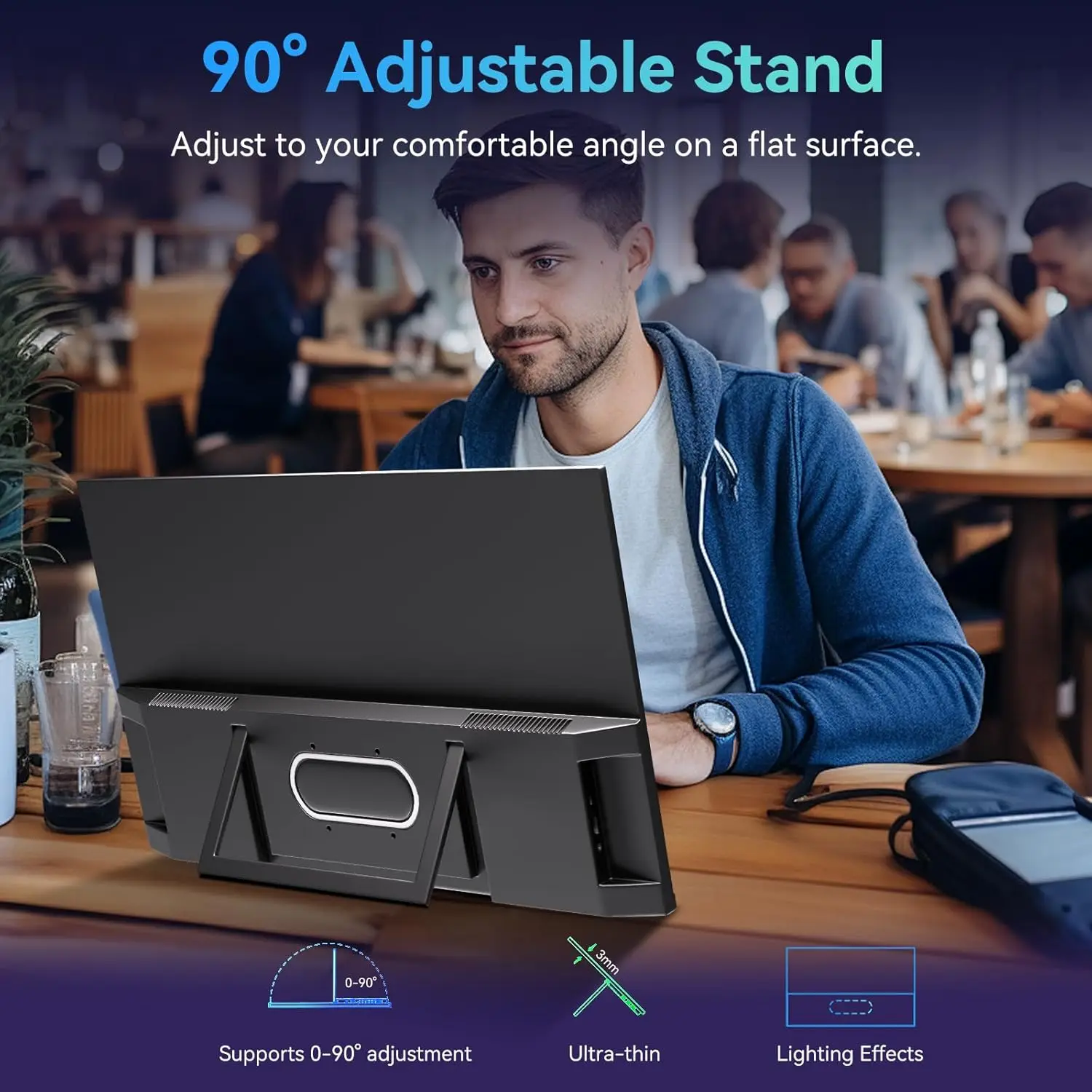 27인치 대형 모니터 2K QHD 100Hz IPS 화면 프리싱크 USB C HDMI 외부 디스플레이 내장 스피커 스탠드 휴대용 게이밍 모니터