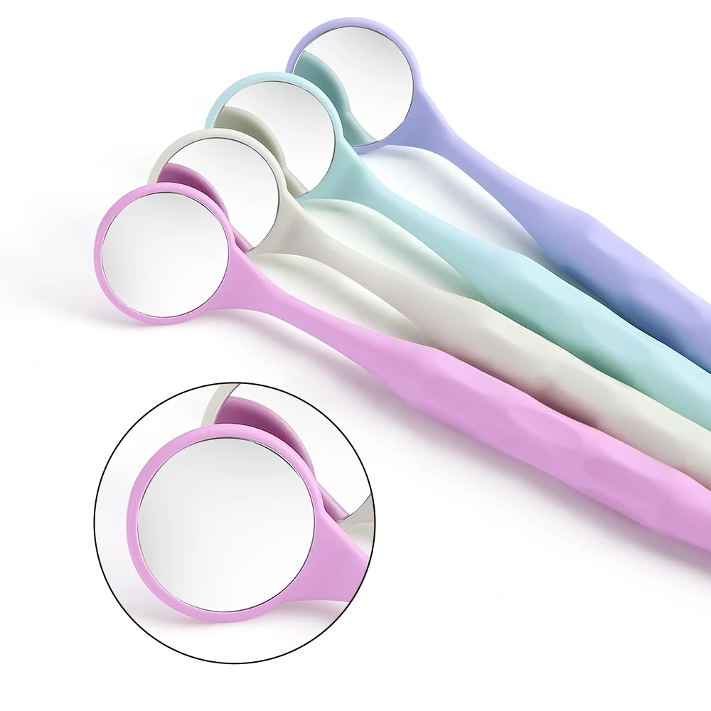 

Dental Mouth Mirrors 10pcs Double Sided Autoclavable Surface Exam Reflectors Handle Oral Mirror Dental Materials