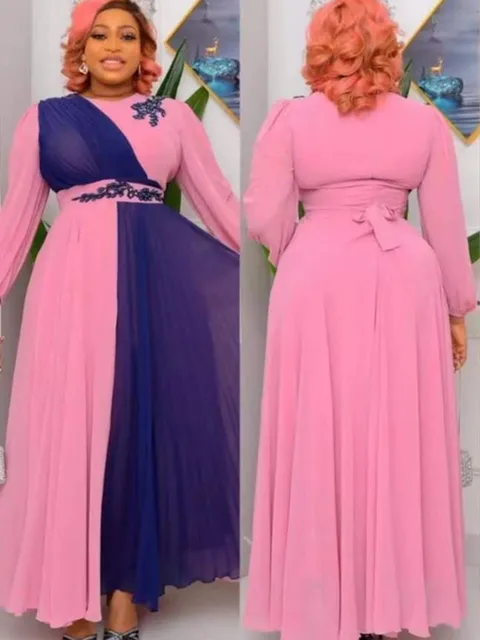 Muslim Fashion Hijab Dubai Abaya Long Dresses Women With Sashes Islam Clothing Abaya African Dresses For Women Musulman Djellaba 3