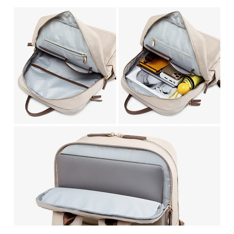 14 15.6inch laptop backpack anti-fall shockproof portable suitable women backpack simple fashion travel backpack 4