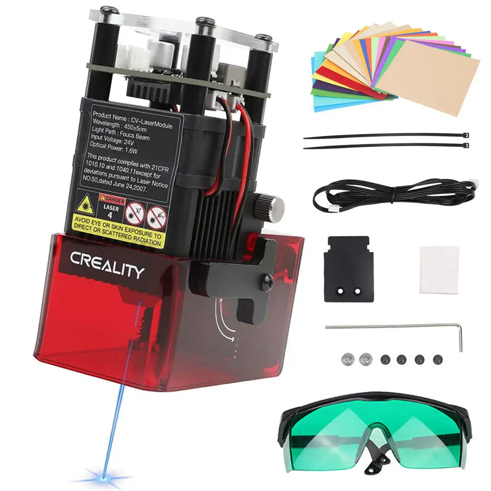 

CV-LaserModule Creality 3D Printer Parte 24V 1.6W 5W CV Laser Module For Ender-3S1 Ender 3 S1 Pro Precise Focusing Soot