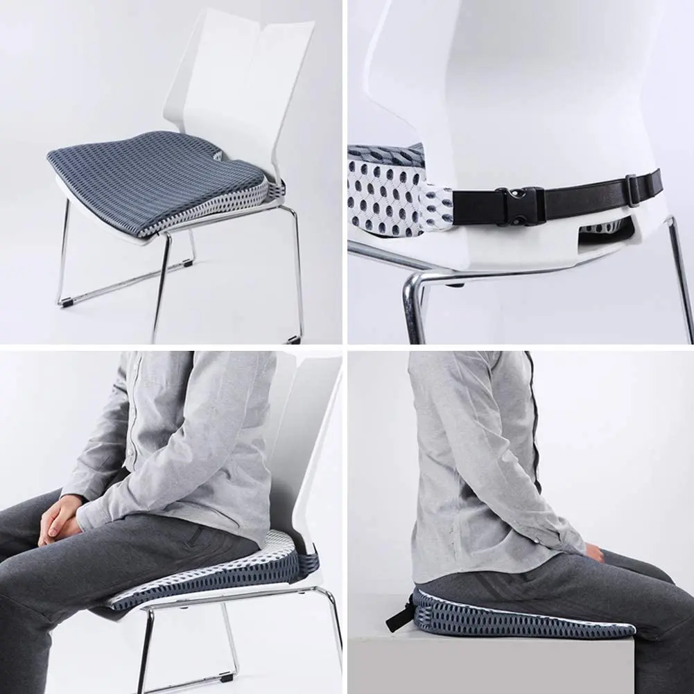 Car Wedge Seat Cushion for Car Driver Seat Office Chair Wheelchairs Memory Foam Seat Cushion-Orthopedic Support and Pain Relief 5