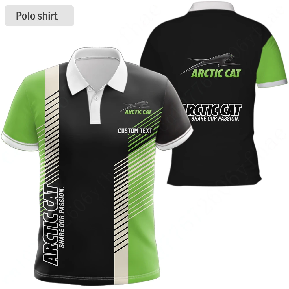 

Arctic Cat Harajuku Golf Wear Unisex Clothing Casual Polo Shirts And Blouses Quick Drying Short Sleeve Top Anime T Shirt For Men