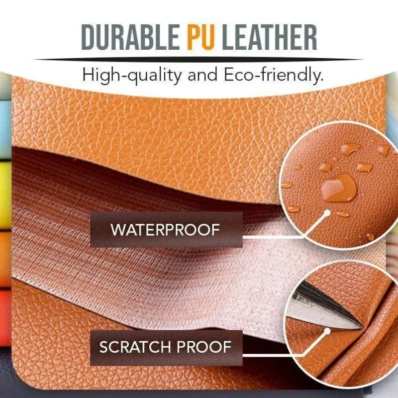 7.6x152cm Self-Adhesive Leather Repair Sticker for Car Seat Sofa Home Leather Repair Refurbishing Patch Accessories Leather Repair Gel Leather Repair Kit