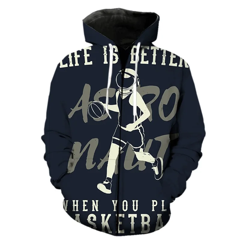 thumbnail image 1 of Sudadera con capucha y cremallera de astronauta espacial para hombres y mujeres, sudaderas casuales con estampado 3D, sudaderas de manga larga para niños, sudaderas de gran tamaño, ropa de calle, 1 of 5