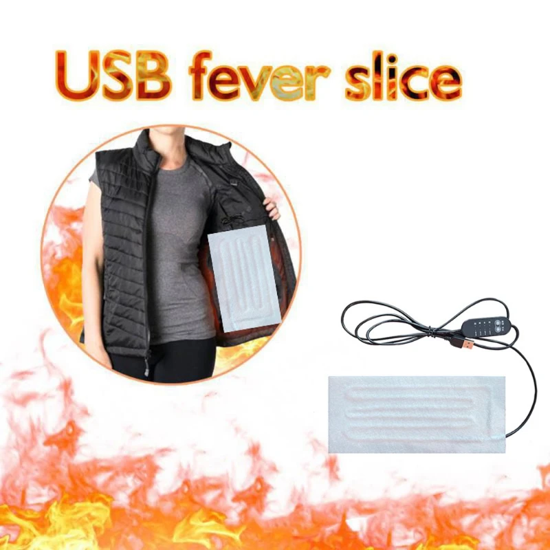 가열 필름 USB 따뜻한 페이스트 패드 빠른 가열 패드 조끼 용 가열 패드