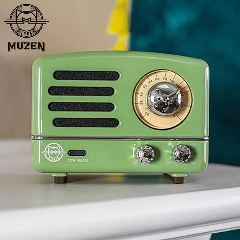 Bluetooth Speaker Retro Radio Speaker Radio Metal Muzen Bluetooth