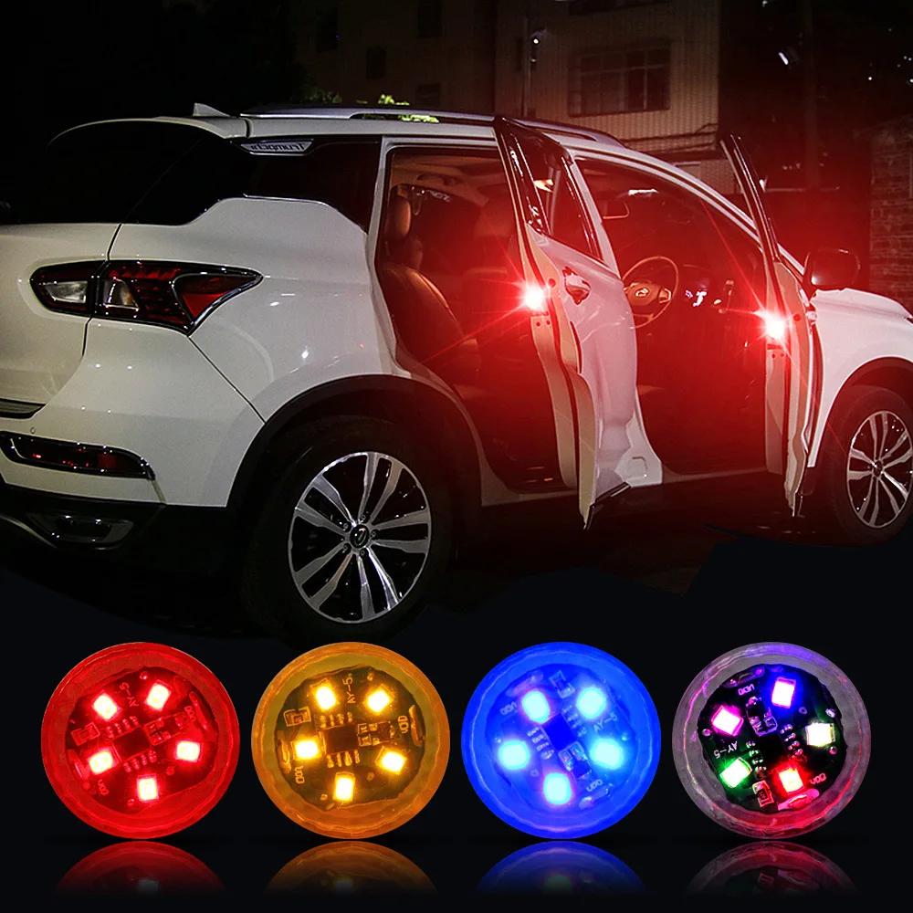 

Universal LED Car Opening Door Safety Warning Anti-collision Lights Magnetic Sensor Strobe Flashing Alarm Lights Parking Lamp