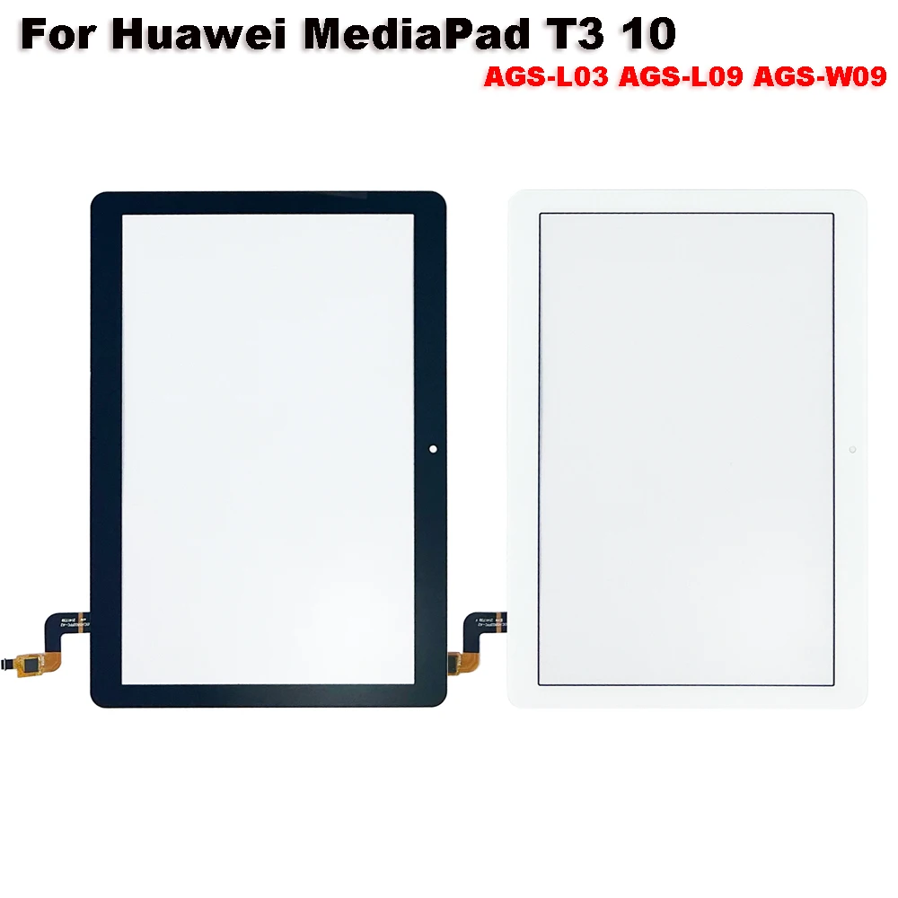 

New For Huawei MediaPad T3 10 9.6" AGS-L03 AGS-L09 AGS-W09 Touch Screen + OCA LCD Front Glass Panel Replacement parts