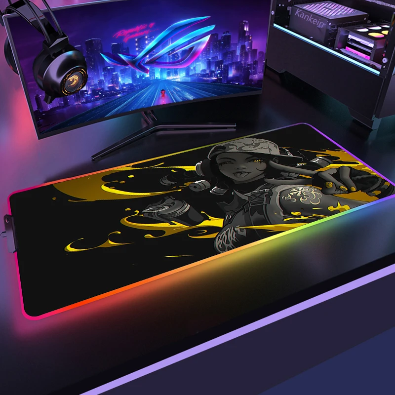 ARCANE League of Legends VALORANT マウスパッド Amazon.co.jp：マウスパッド VALORANT ヴァロラント ネオン