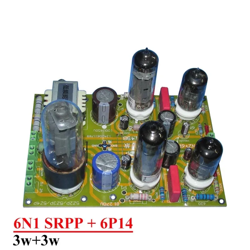 

5Z2P Rectify 6N1 SRPP 6P14 Tube Single-ended Class A 3W*2 Stereo Audio Amplifier Board