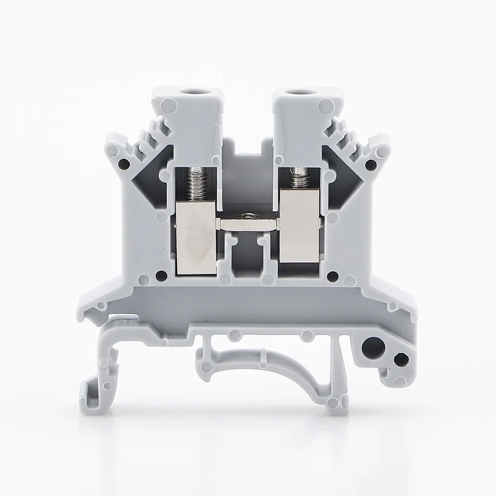 Wire connectors din rail terminal block 100pcs Din Rail Terminal Block UK-2.5B Wire Conductor Universal Connector Screw Connection Terminal Strip Block UK2.5B