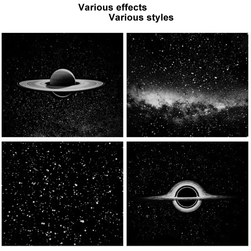 Enchanting LED Starry Sky Night Light – USB Powered Saturn Galaxy Projector Lamp