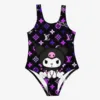 Summer New 3d Printed One-Piece Swimsuit Cute Kuromi Women's Adult Sleeveless Swimsuit Girls Fashion Breathable Swimsuit Miniso 6