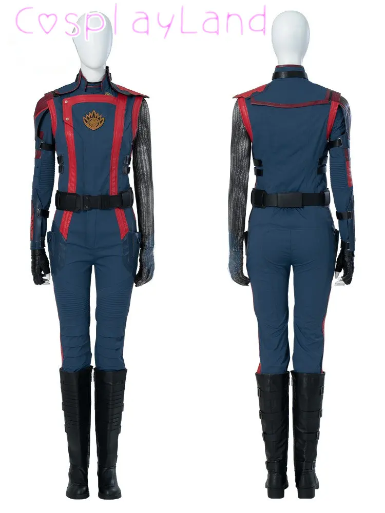 

New Disguise Nebula Cosplay Costume Guardians 3 Nebula Costume Outfit with Boots Lord Galaxy 3 Nebula Battle Suit Full Set
