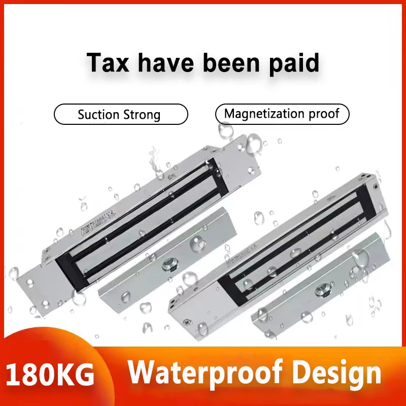 AMAO Elektromagnetisch Slot 180kg - 12V DC Waterdicht, NC Fail-Safe Voor Deuren