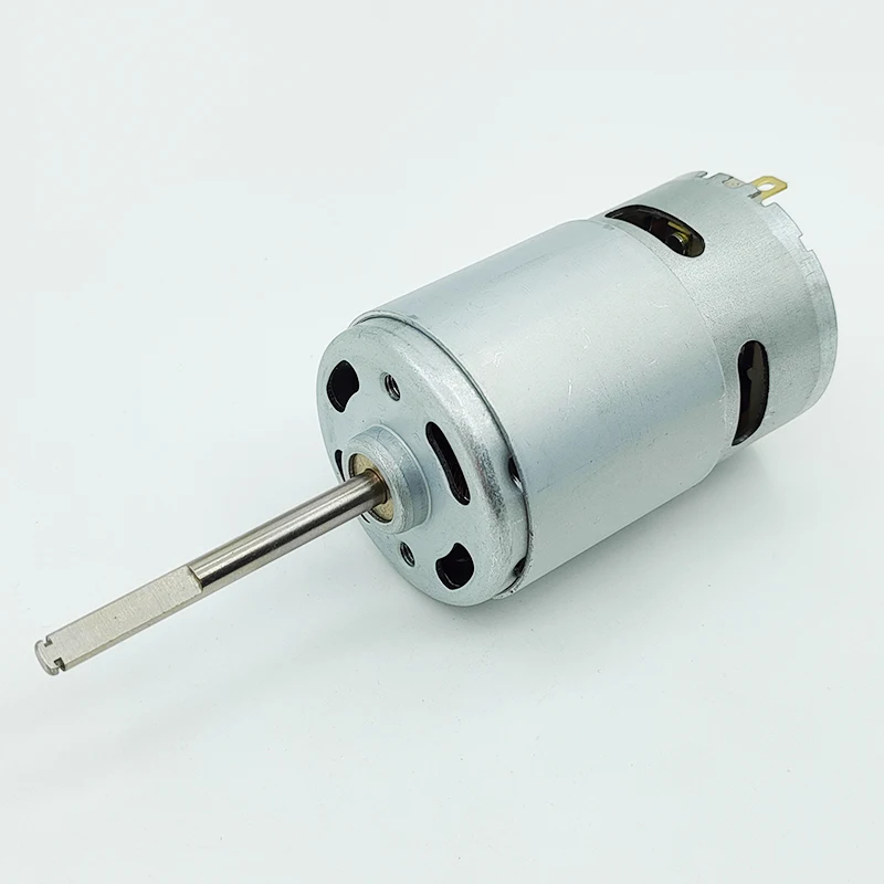 1pc 카본 브러쉬 775 모터 미니 42mm 롱 샤프트/D 샤프트 DC 12V 18V 24V 음소거 저속 대형 토크
