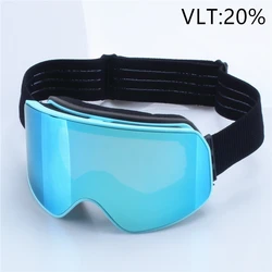 Enhanced Snowboard & Ski Goggles - Unisex UV 400 Protection with Anti-Fog Cylindrical Lens (Big Frame HX.SU01 E)