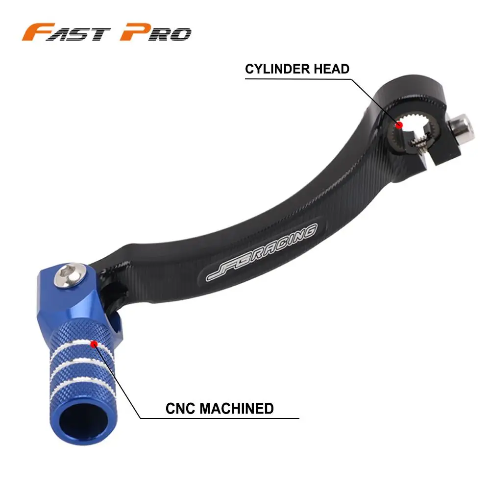 Motorcycle Blue CNC Aluminum Gear Shifter Shift Lever For YAMAHA YZ250F YZ450F 2014- YZ250FX WR250F YZ450FX WR450F -