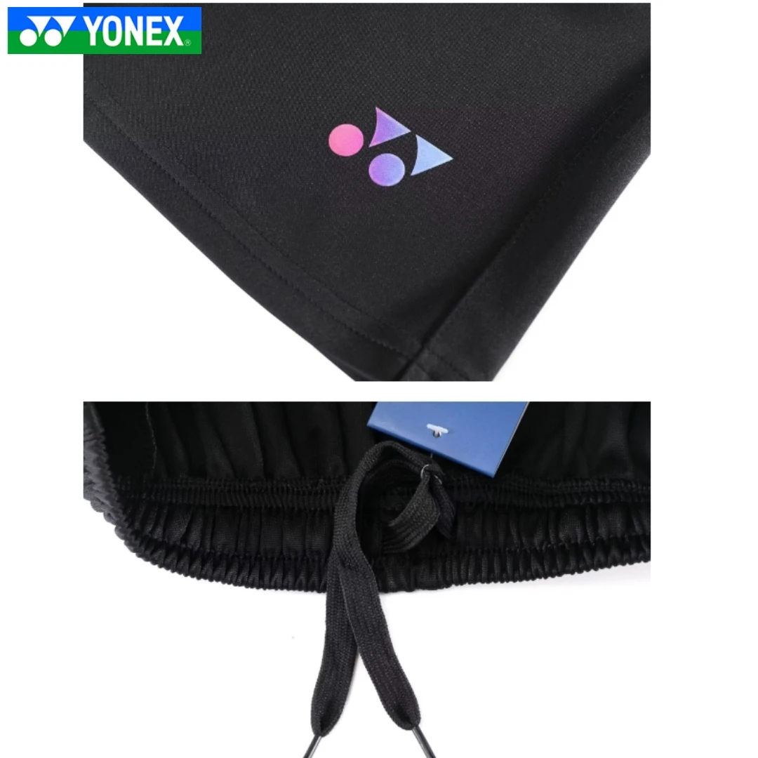 YONEX men's fitness pants running pants breathable quick drying badminton jacket men's bottom black shorts casual sports shorts