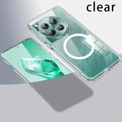 Magnetic Magsafe - Compatible Wireless Charging Translucent Matte Phone Case for OnePlus ACE 5pro (Clear)