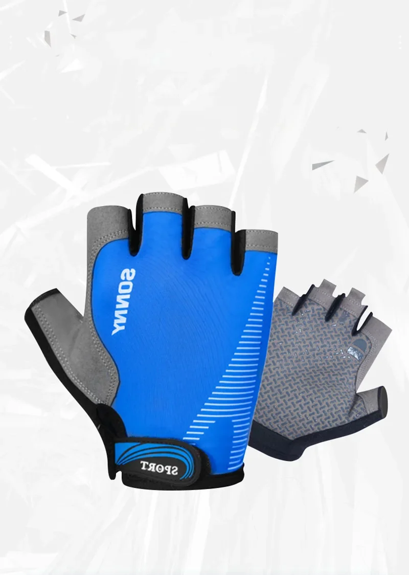 Cycling Gloves fingerless gloves 1Pair Half Finger Cycling Gloves Anti-slip Anti-sweat Gel Bicycle Riding Glove Shock Proof Road Mountain Bike Gloves for Men