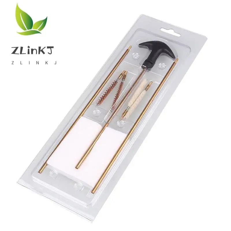 Tactical Barrel Cleaning Kit 177&.22 4.5/5.5MM Rifle Pistol Airgun Brush Rod Cleaner Handgun Cleaning Tool Set 1 Set gun cleaning kit,cleaning brush set