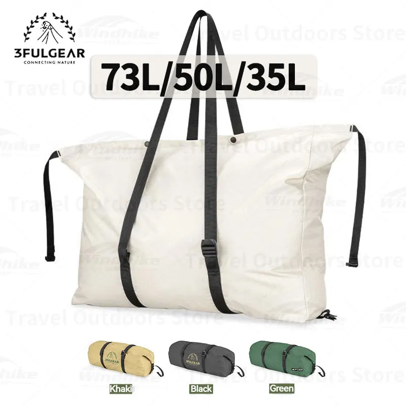 3F UL GEAR Camping Picnic Storage Bag 35L/50L/73L Travel Shoulder Bag Fishing Storage 210D Oxford Waterproof