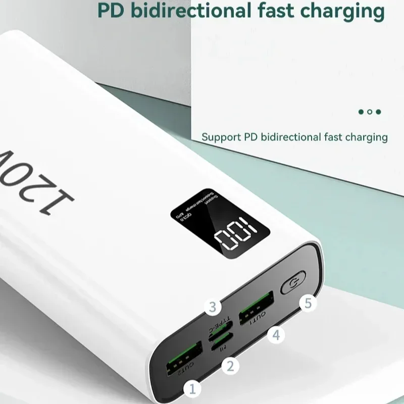 Xiaomi 120W Power Bank 200000mAh Large Capacity Super Fast Charge Power Bank Portable Battery Charger For iPhone Samsung Huawei 3