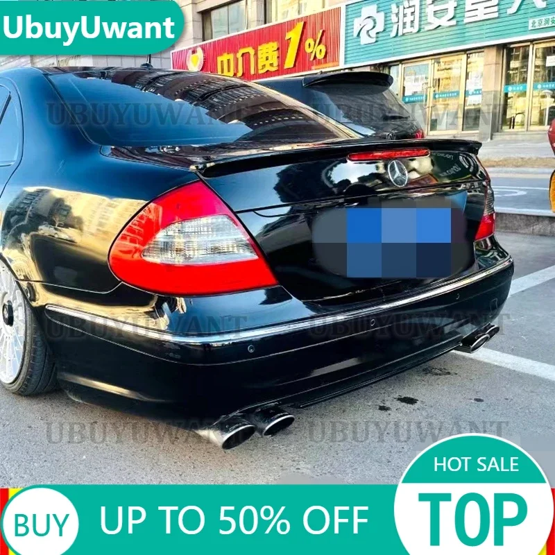 

W211 Carbon Fiber Spoiler For Mercedes-Benz E-class W211 2003-2009 E200 E280 E320 E350 E500 E550 Rear Trunk Wing Lip Spoiler