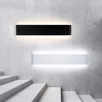 조도 조절 LED 벽 스콘스 조명 장식 벽 램프, 거실 침실 실내 벽 조명, 가정용 알루미늄 벽 조명 고정장치