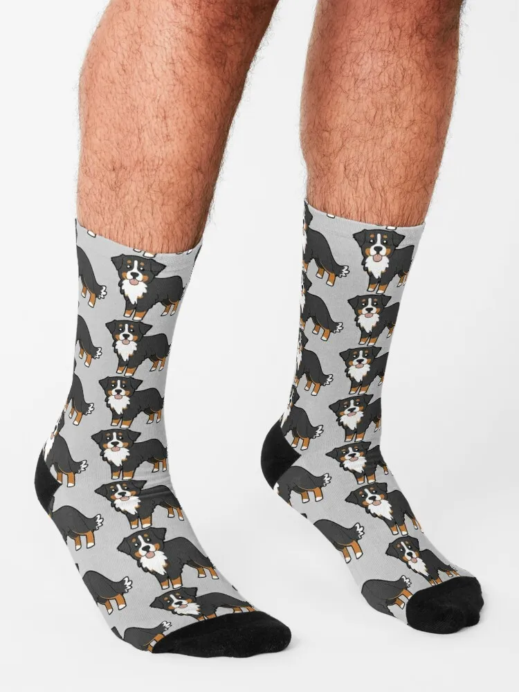 Bernese mountain dog. Socks sports socks for men long socks man Crossfit socks