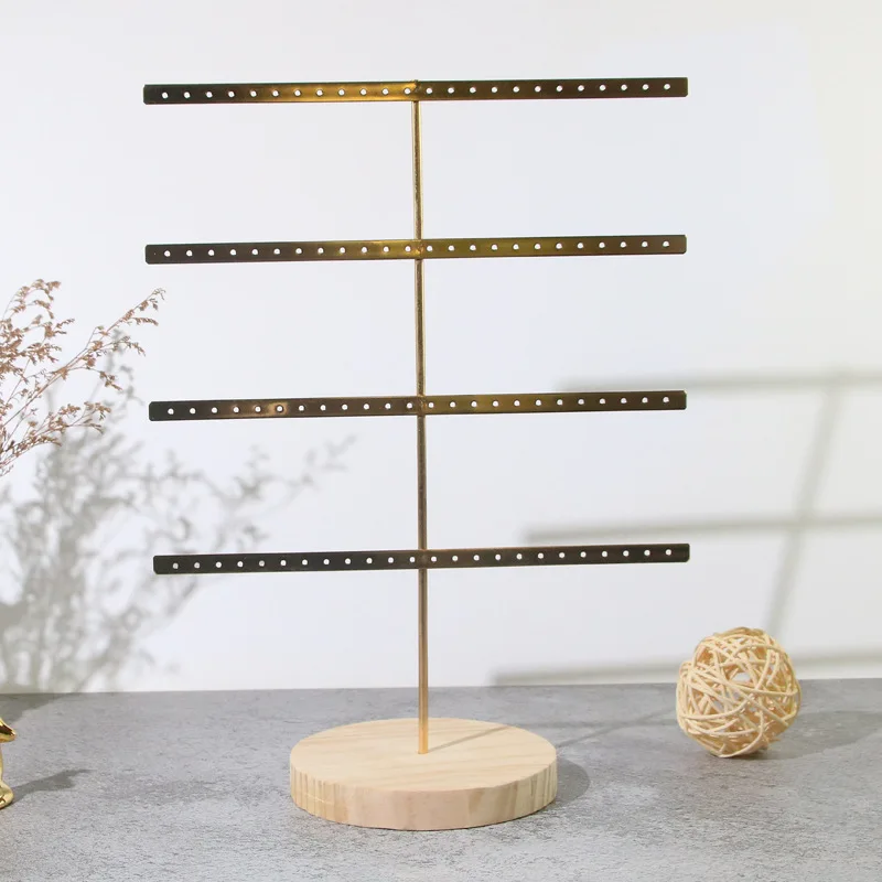 Hanging Jewelry Display Rack Tree Organizer Metal Rack for Holding Women Jewelries Earrings Rings Necklaces Ear Stud Pendant