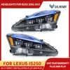 VLAND Car LED Headlights Assembly for Lexus IS250 IS350 C ISF 2006-2013 bule DRL Auto Styling Front Lamps Accessories Lights 1