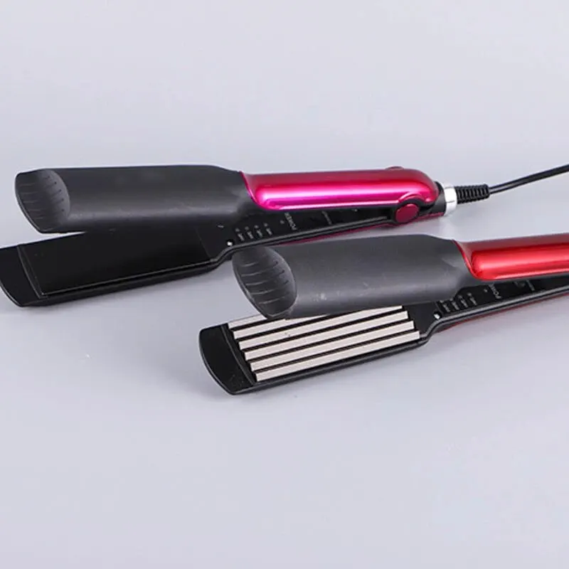Hair straightener Household Small Splint Straight Hair Straightener Dry and Wet Dual-purpose Corn Perm Perm Multi-speed Adjustable Electric