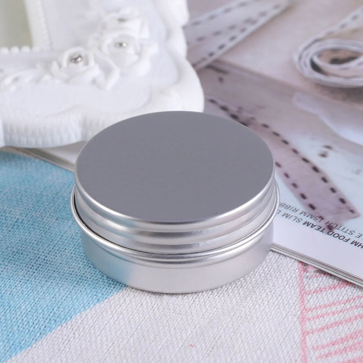 

Tin Aluminum Tins Cans Metal Aluminium Cosmetic Round Empty Box Container Jar Screw Cancream Refillable Small Case Candle