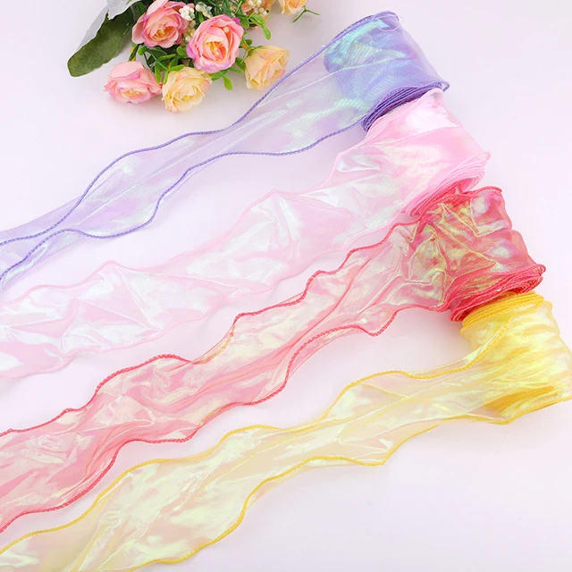 Iridescent Organza Ribbon Roll 6