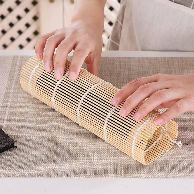 Japanese Bamboo Sushi Mats Home DIY Sushi Rolling Mat Eco-Friendly Cake  Rice Roller Maker Reusable Pad Kitchen Sushi Tools - AliExpress