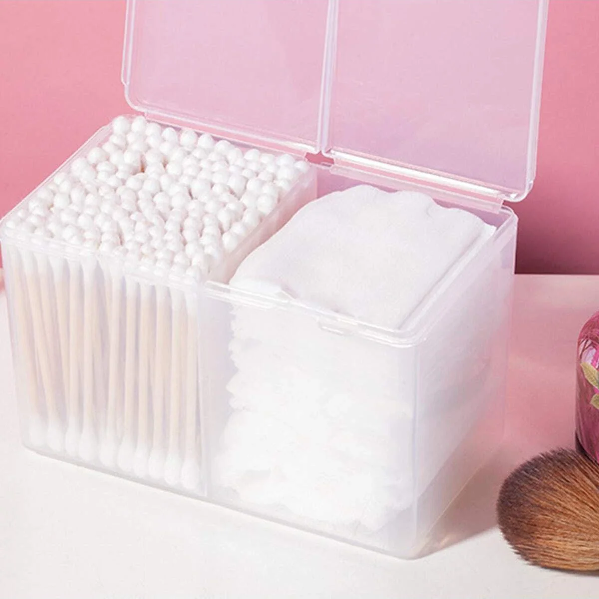 1pc-Storage Box Double Transparent Dust-Proof Cover Outdoor