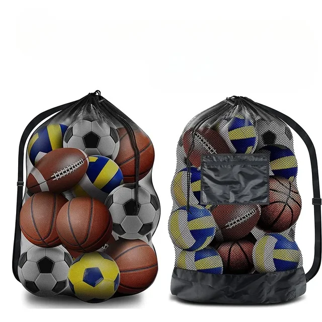 Heavy Duty Mesh Balls Bag for Basketball Volleyball Soccer Football and More - Convenient Storage Solution