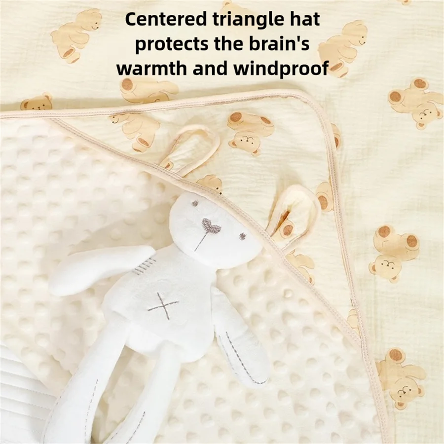 Ultra Soft Warm Cozy Fleece Toddler,Fluffy Infant or Newborn Receiving Wrap Swaddle ,Wraps bag for Infant 0-6 Month 2