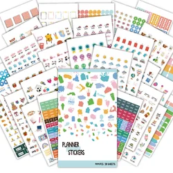 Comprehensive Daily Planner Sticker Collection with 1444 Versatile Designs for Enhanced Organization (G26)