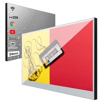 Souria TV da bagno con specchio intelligente da 32 pollici TV LED Bluetooth WiFi grande impermeabile per televisione doccia DTV sintonizzatore TV pubblicitaria 1