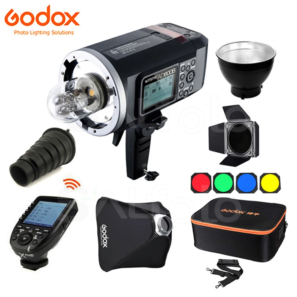

Godox Wistro AD600B TTL HSS Outdoor Flash Light 600W GN87 2.4G High Speed Sync Studio Strobe + 8700mAh Battery for DSLR Camera