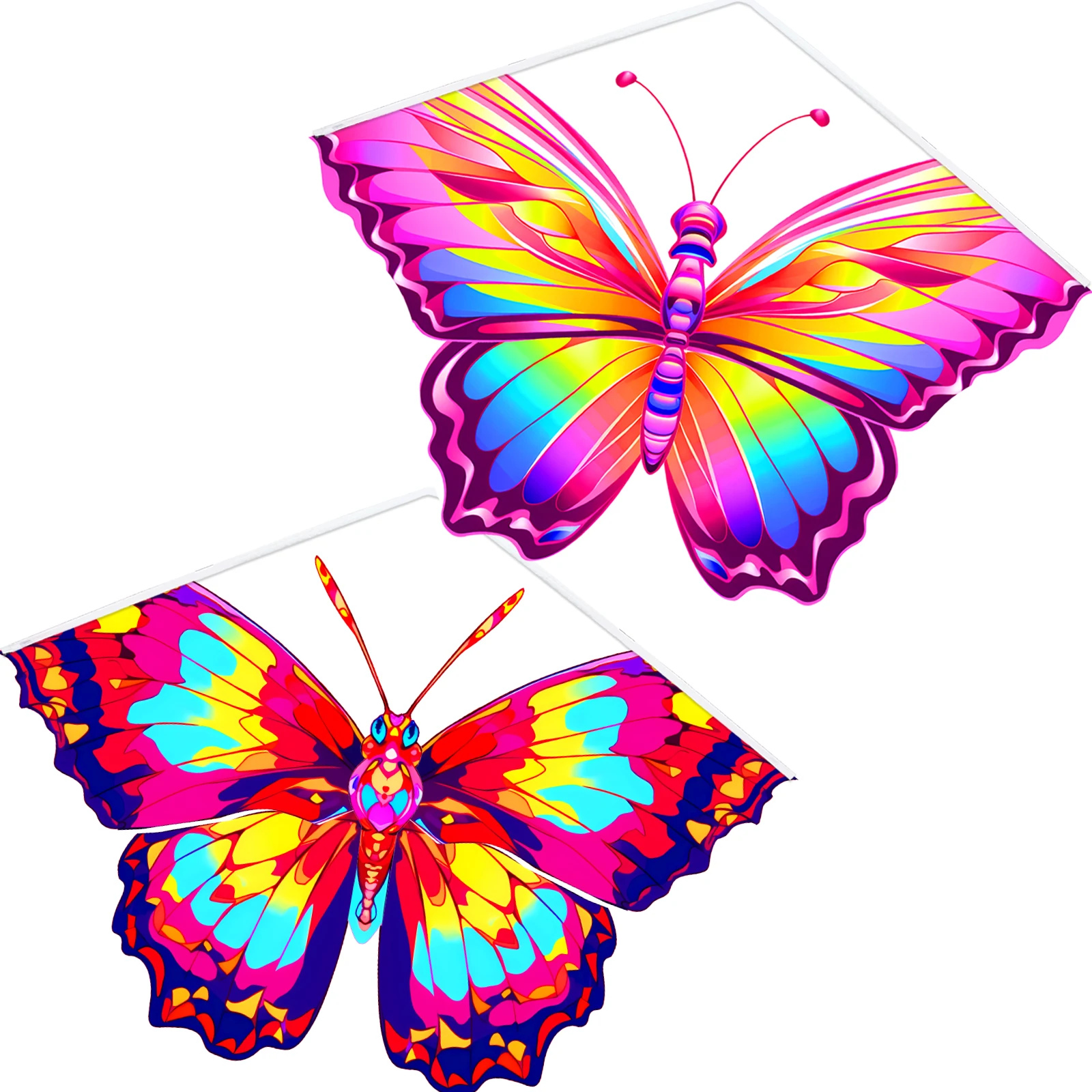 Outdoor Fun Sports Beautiful butterfly Kite With Handle And String Good Flying For Kids butterfly kite
